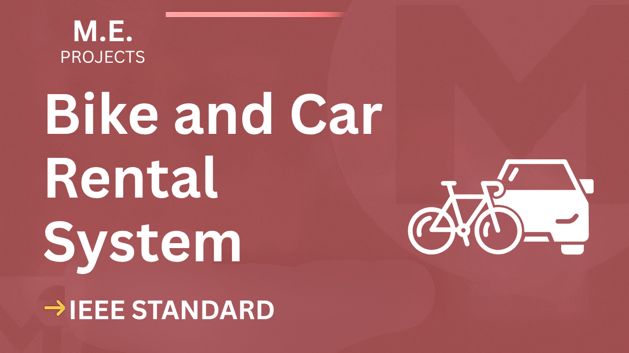 Ace Your ME Final Year: Bike & Car Rental Project Report + Code cover image