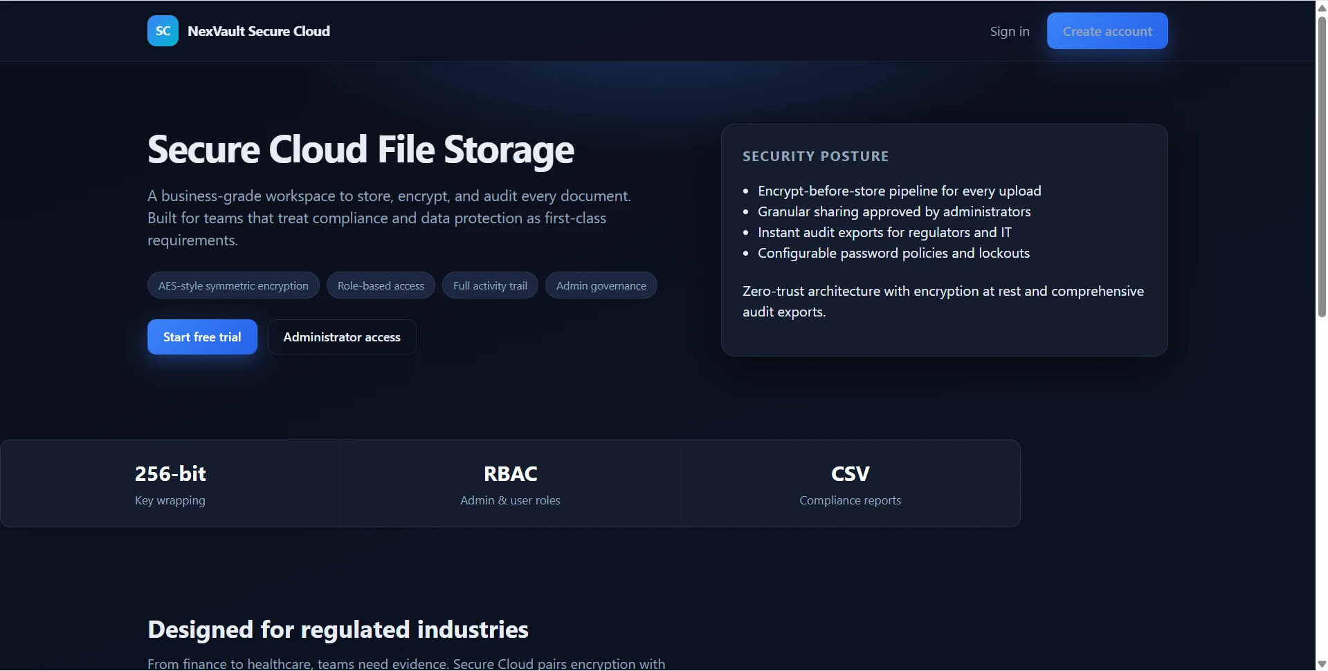 Secure Cloud File Storage System Final Year Flask Project live demo preview