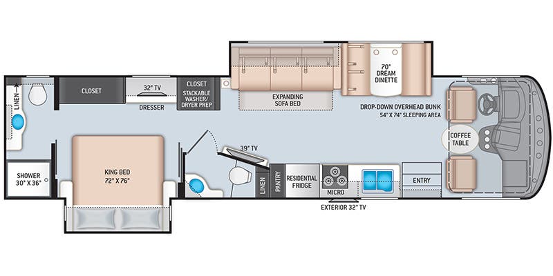 3286 37ft. Windsport floor plan