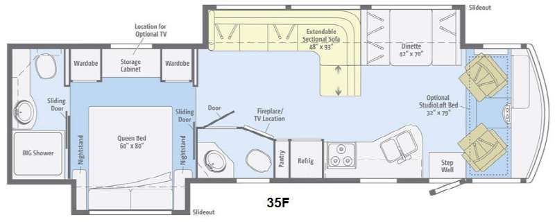 3178 35ft. Itasca floor plan