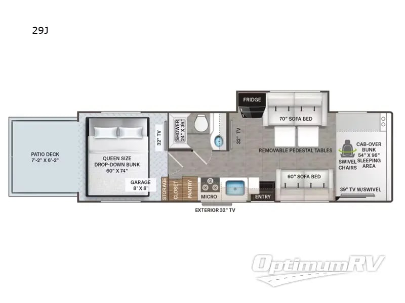 3298 31ft. Outlaw floor plan