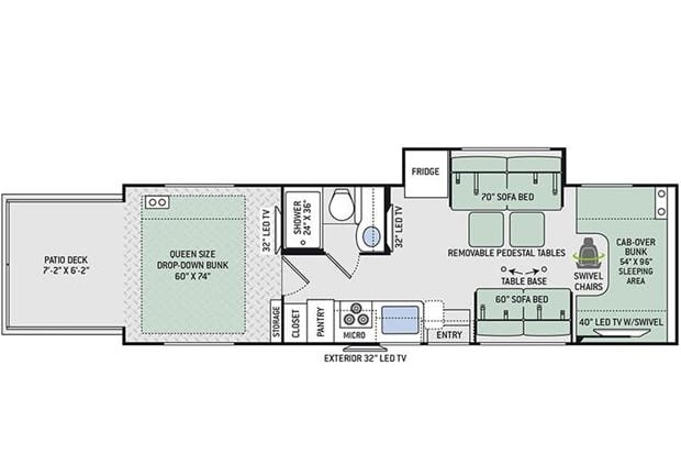 3281 31ft. Outlaw floor plan