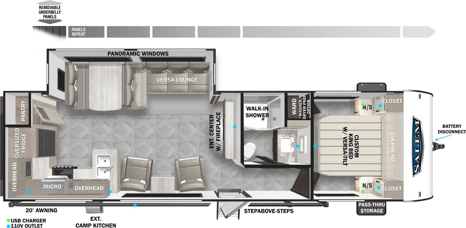 3297 27ft. Salem floor plan