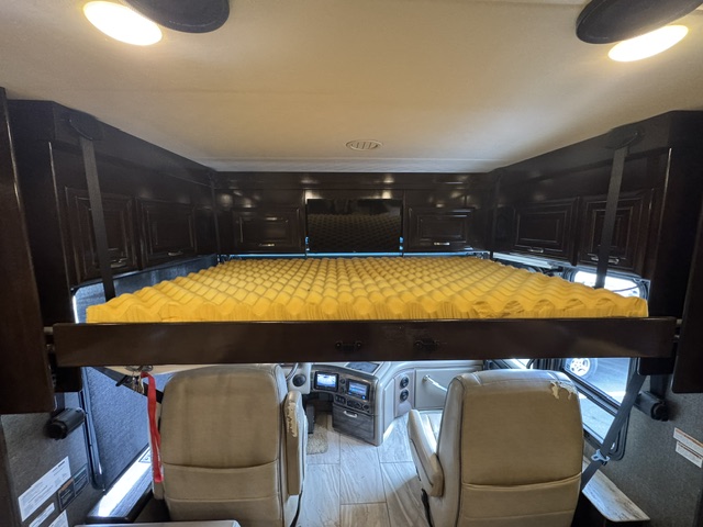 Drop down bed