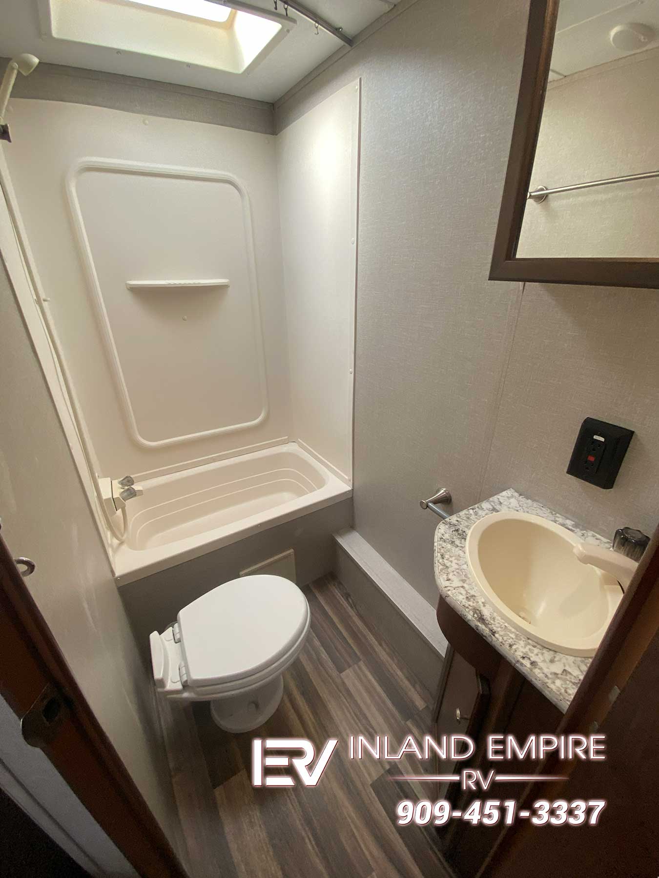 Bathroom in the 2018 Keystone Hideout 21LHSWE Travel Trailer RV