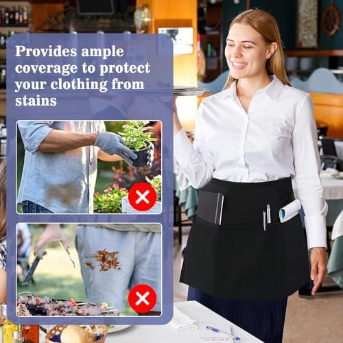 Vue 5 de Narosebe Pcs Demi Tablier