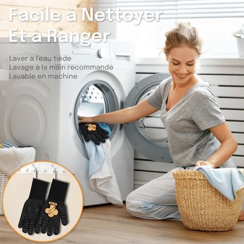 Vue 4 de Reinalin Gants De Barbecue