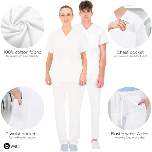 Vue 2 de Morelli Coton Uniforme Medicale