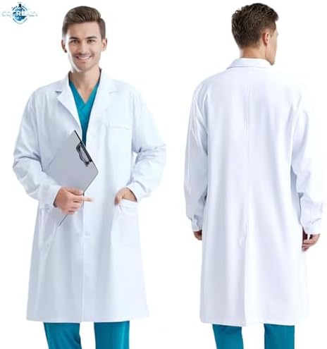 Vue 2 de Blouse Blanche Chimie Lycee