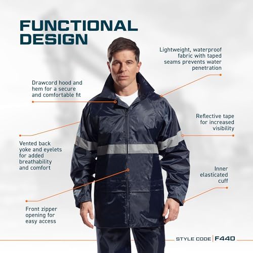 Vue 3 de Portwest Veste De Pluie