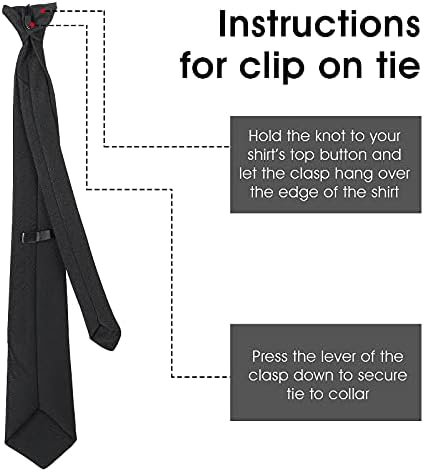 Vue 3 de Cravate Noire Clipser