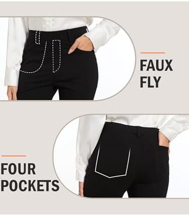 Vue 3 de Pantalon Femme Chic Et