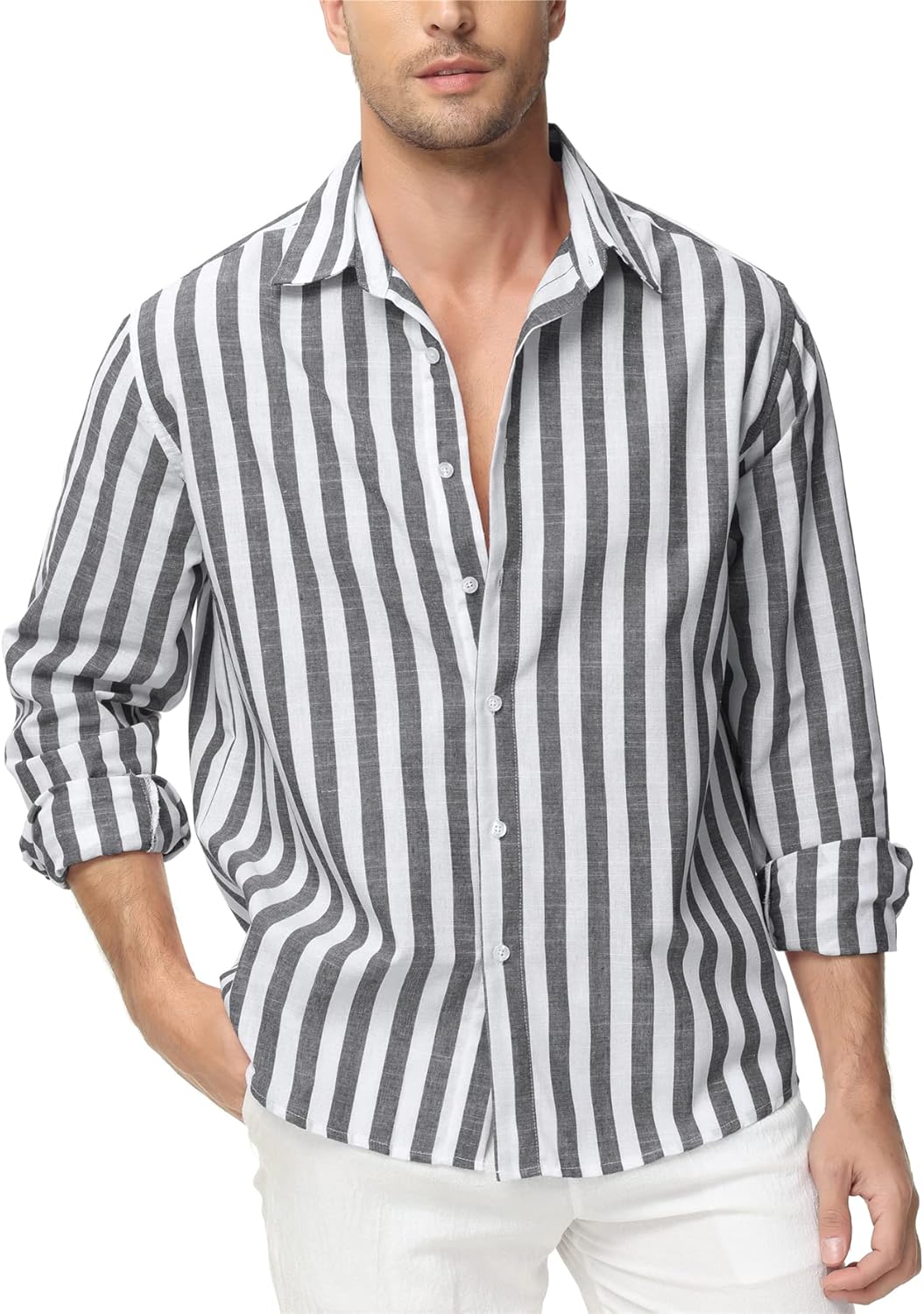 Chemise Homme Rayee Manches