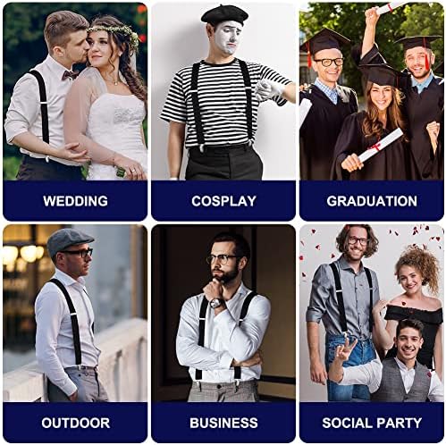 Vue 7 de Bretelles Homme Larges Reglable