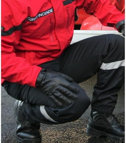 Vue 2 de Pantalon Securite Noir Bandes