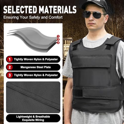 Vue 3 de Romyix Gilet Antipoignard Veste