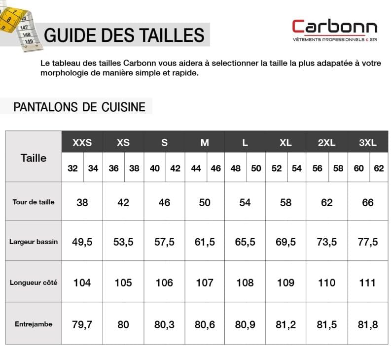 Vue 4 de Carbonn Pantalon De Cuisine