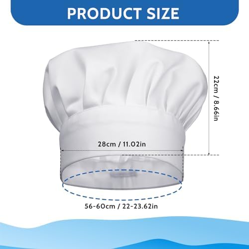 Vue 4 de Bonnet De Cuisinier Unisexe