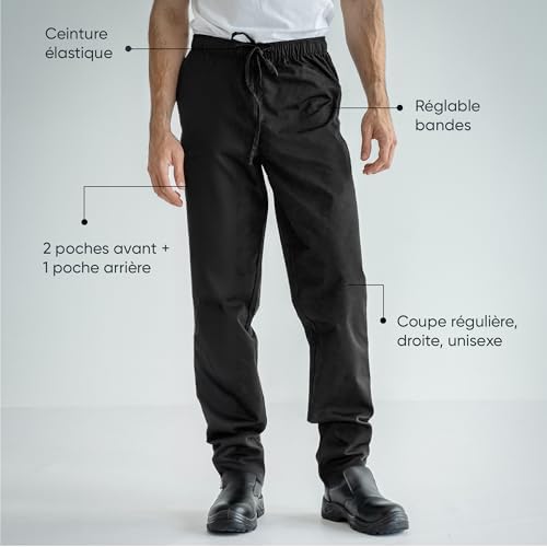 Vue 2 de Carlo Pantalon Cuisine Homme