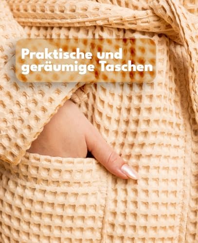 Vue 3 de Peignoir Pour Femme Tissu