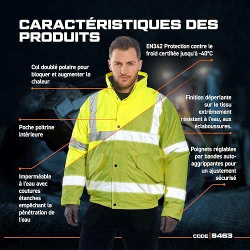 Vue 4 de Portwest Blouson Hivis Couleur