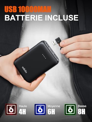 Vue 3 de Veste Chauffante Homme Gilet