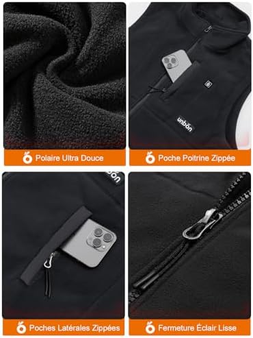 Vue 4 de Veste Chauffante Homme Gilet