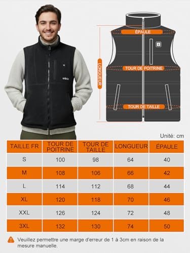Vue 6 de Veste Chauffante Homme Gilet