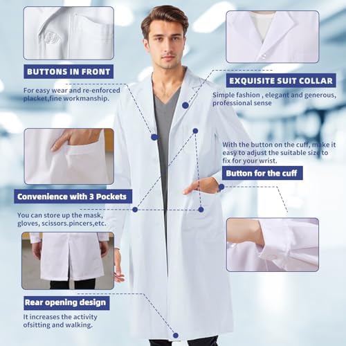 Vue 3 de Blouse De Laboratoire Pour