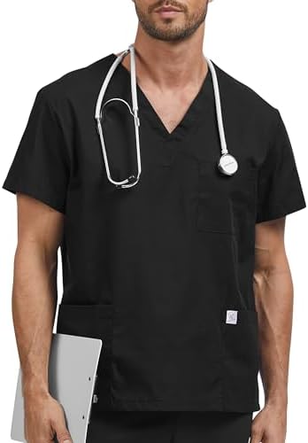 Vue 3 de Blouse Medicale Homme Coton