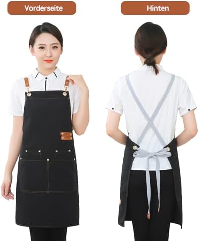Vue 3 de Vowobest Tablier De Cuisine