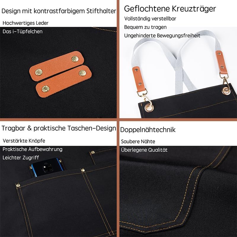 Vue 6 de Vowobest Tablier De Cuisine