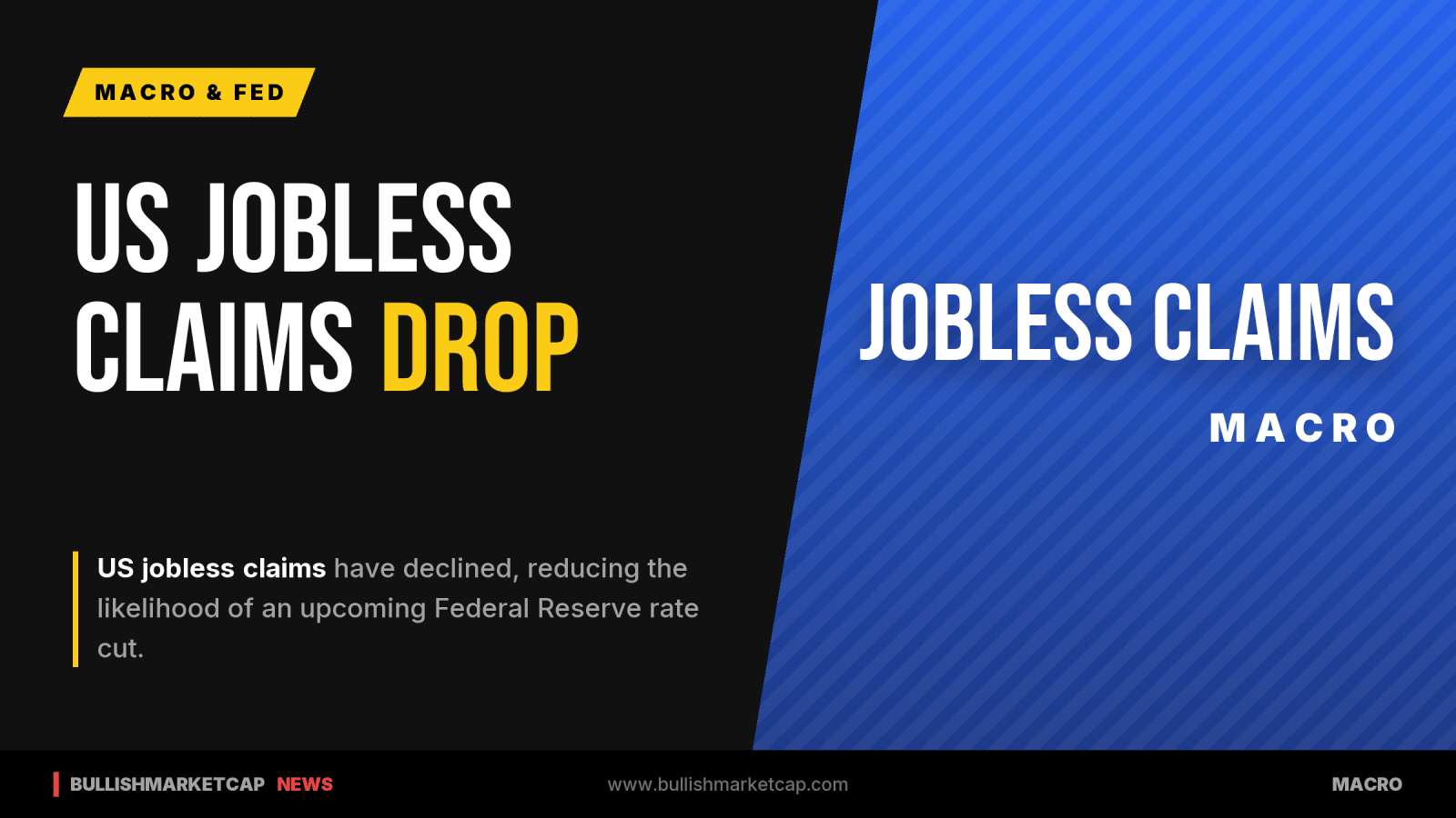 US Jobless Claims Drop and Weaken Case for Federal Reserve Rate Cut