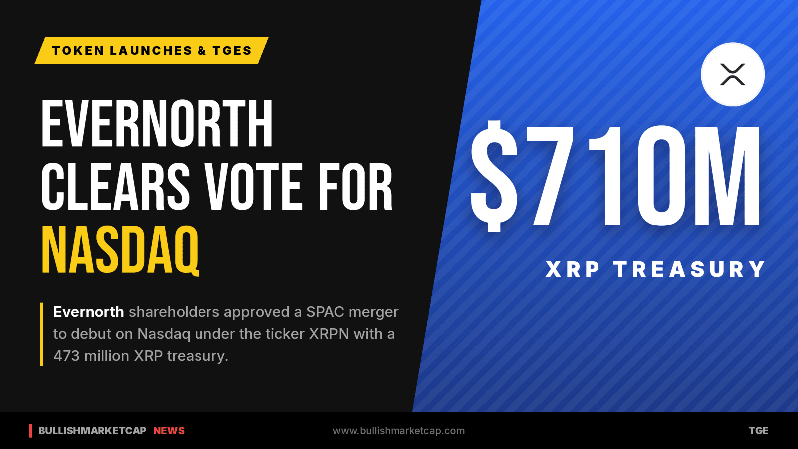 Evernorth Clears Shareholder Vote Ahead of Nasdaq Debut With 473M XRP Treasury