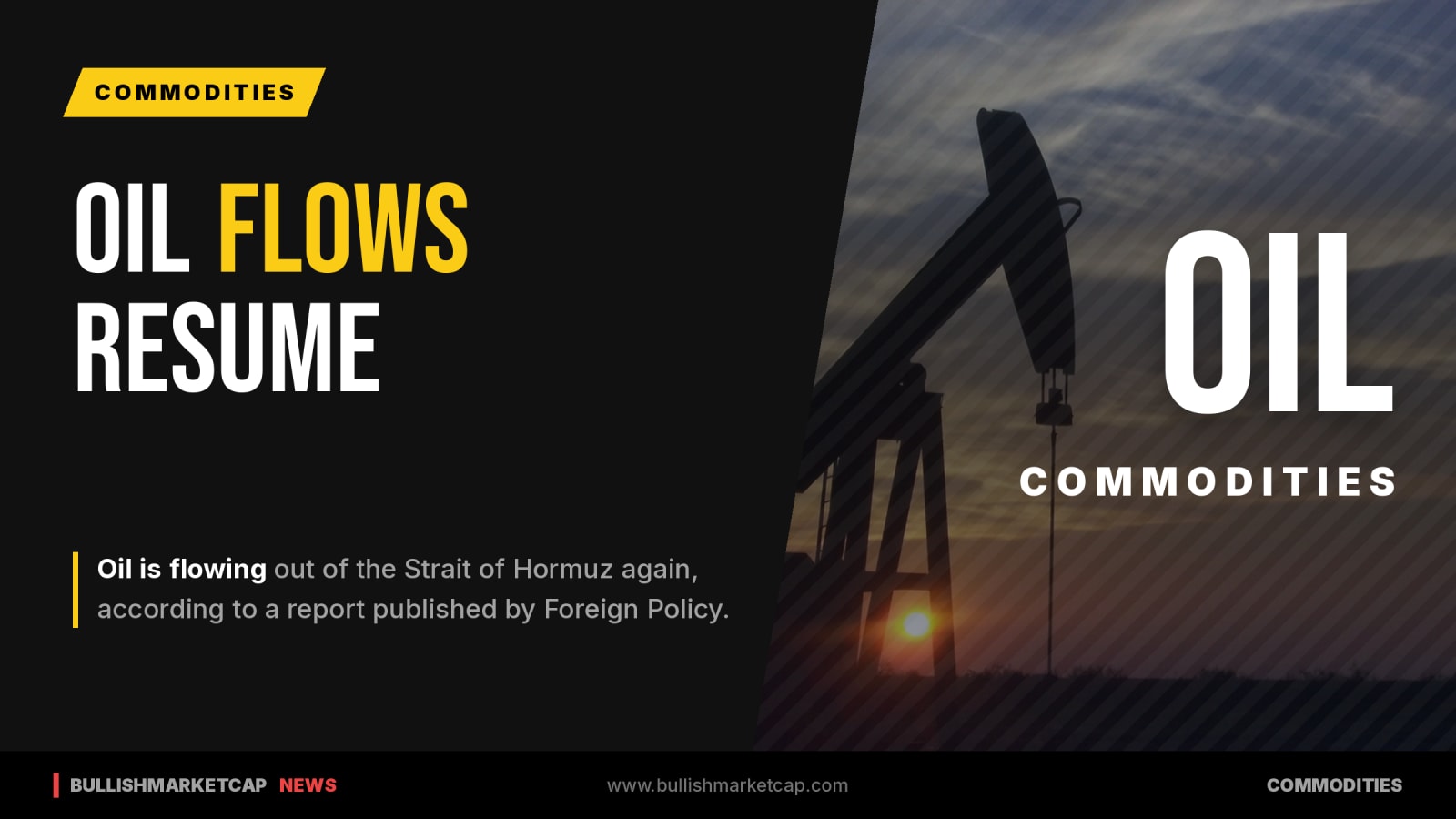 Oil Is Again Flowing Out of Hormuz