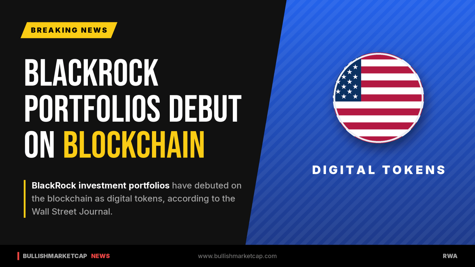BlackRock Investment Portfolios Debut on Blockchain as Digital Tokens