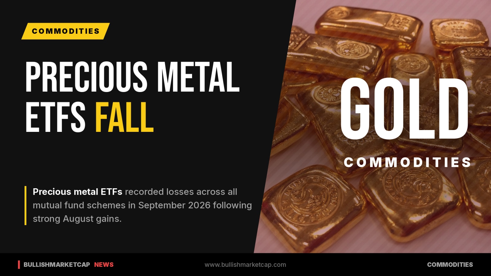 Gold and Silver ETFs Fall Across All Mutual Fund Schemes in September
