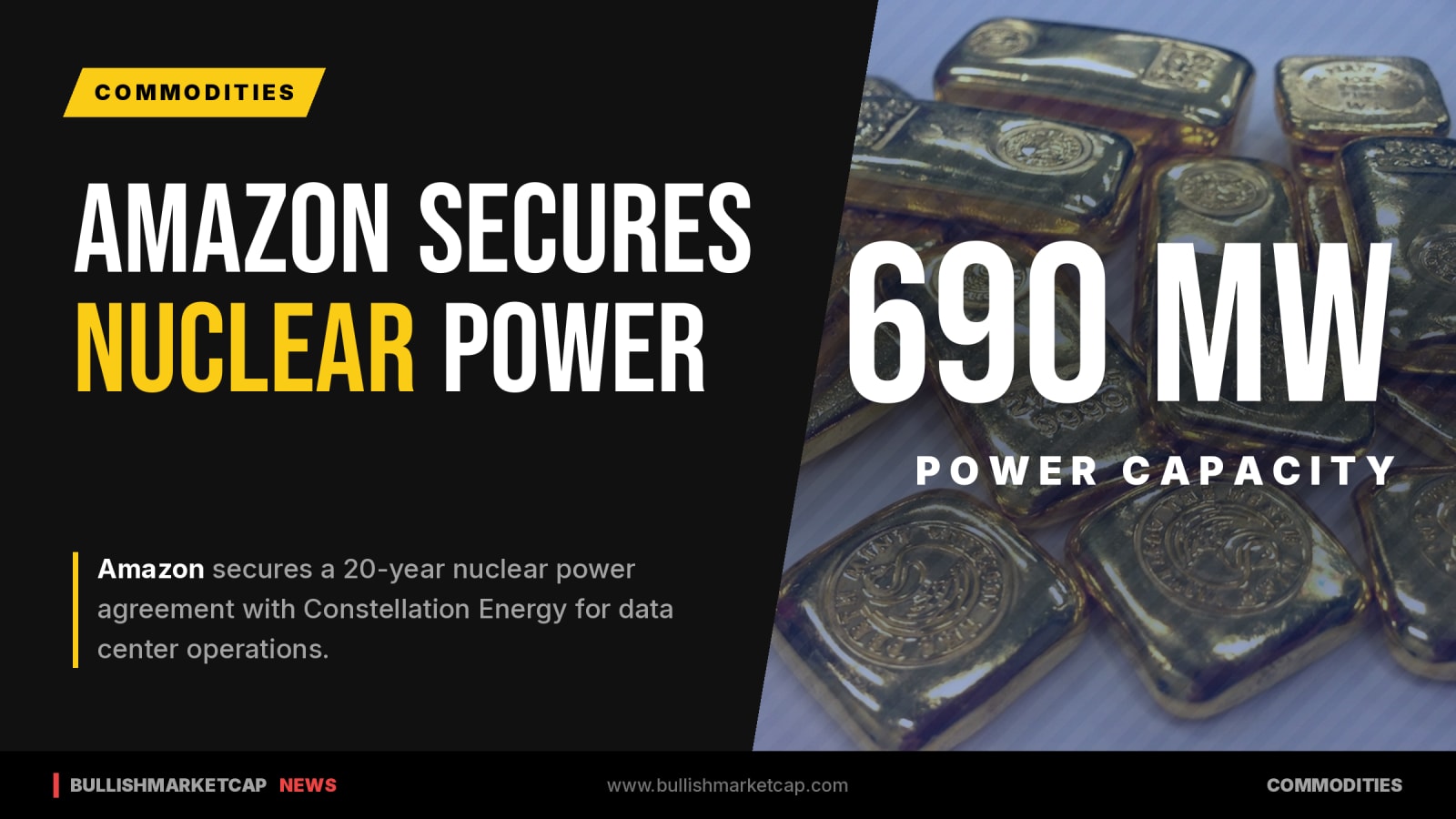 Amazon Secures 20-Year Nuclear Power Supply From Constellation Energy