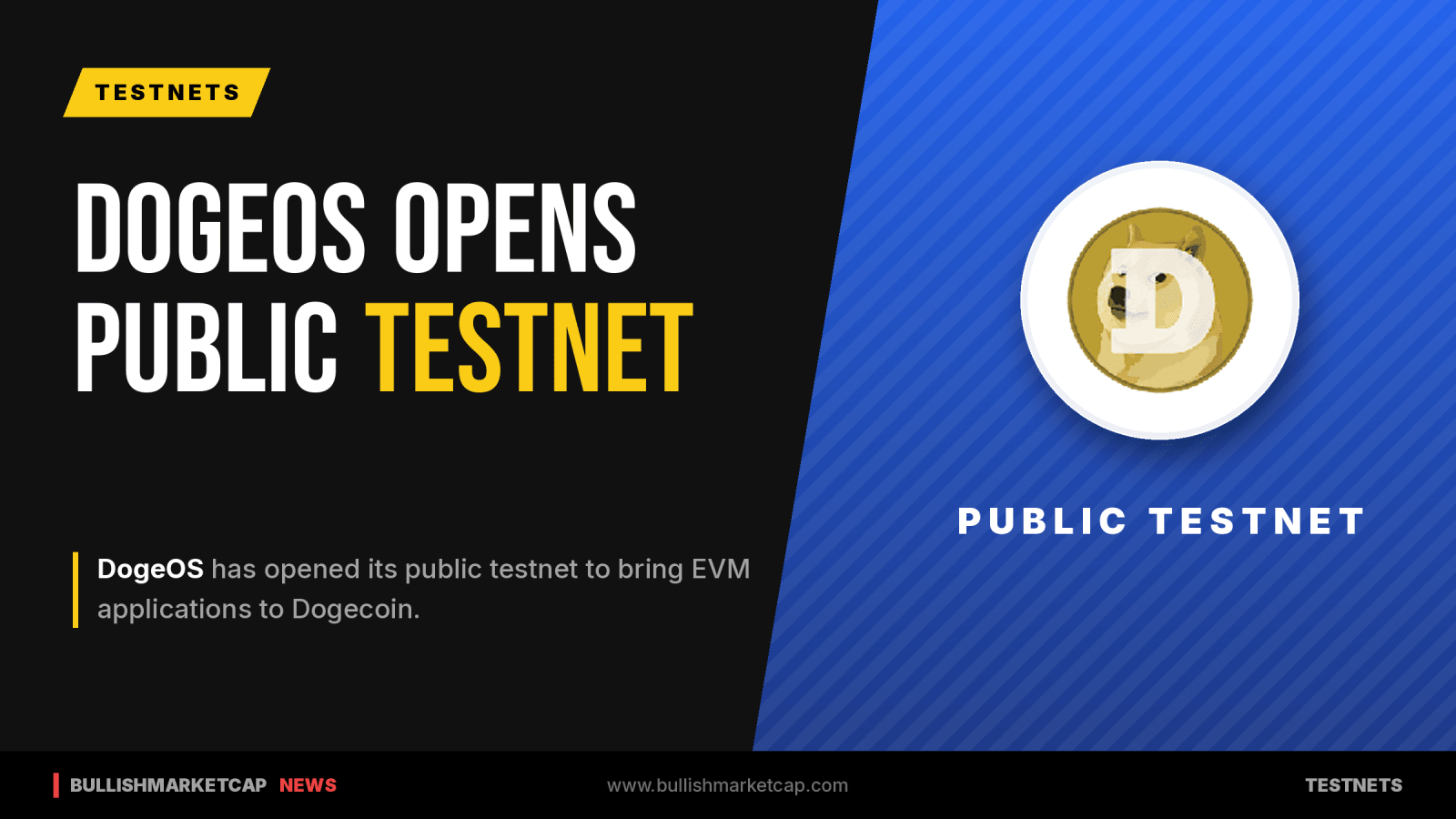 DogeOS Launches Public Testnet to Bring EVM Apps to Dogecoin
