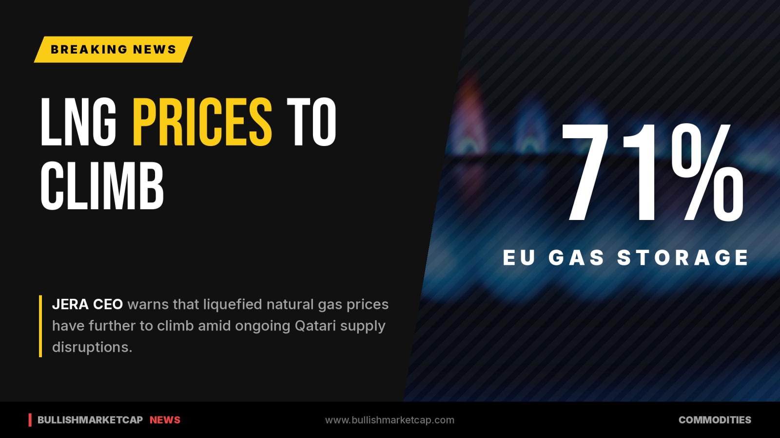 JERA CEO Warns LNG Prices Have Further to Climb Amid Qatari Supply Hurdles