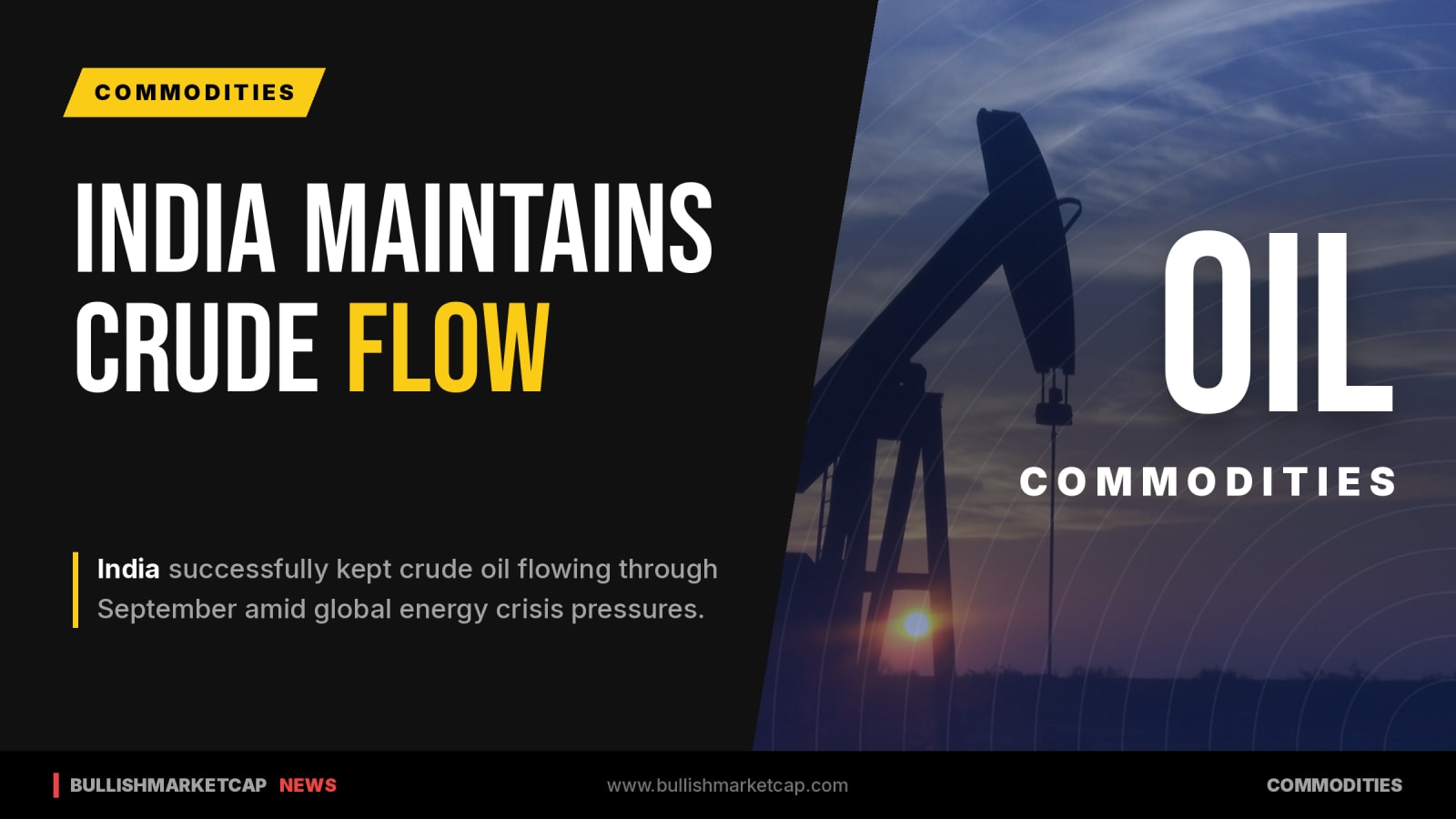 India Maintains Crude Flow Amid Global Energy Crisis