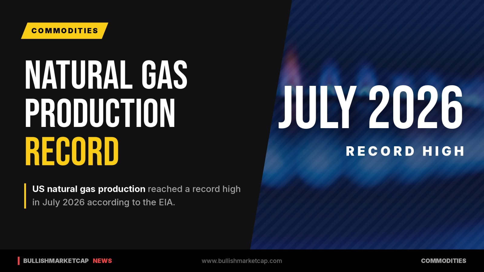 US Natural Gas Production Reaches Record High in July 2026