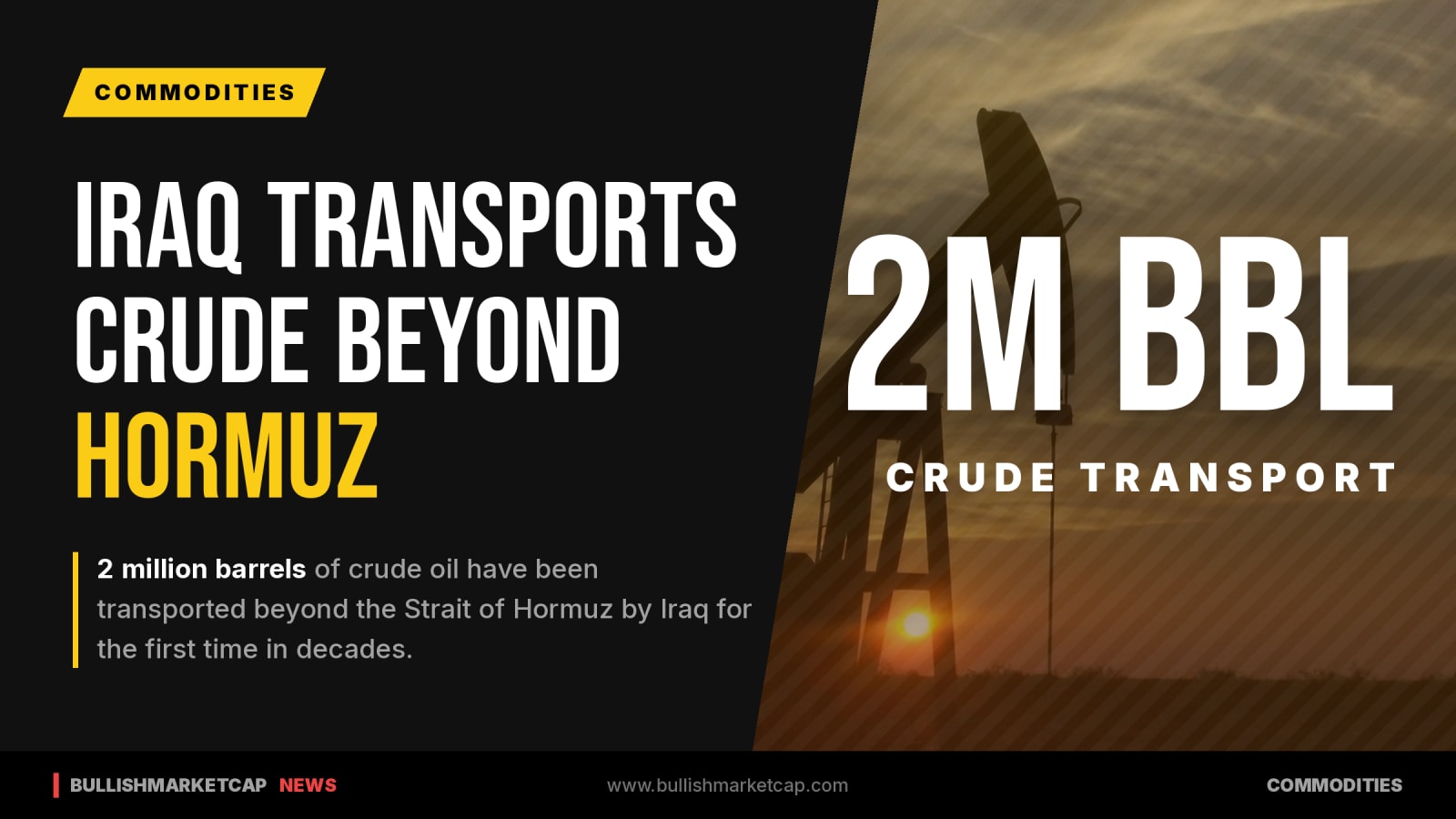 Iraq Transports 2 Million Barrels Beyond Hormuz