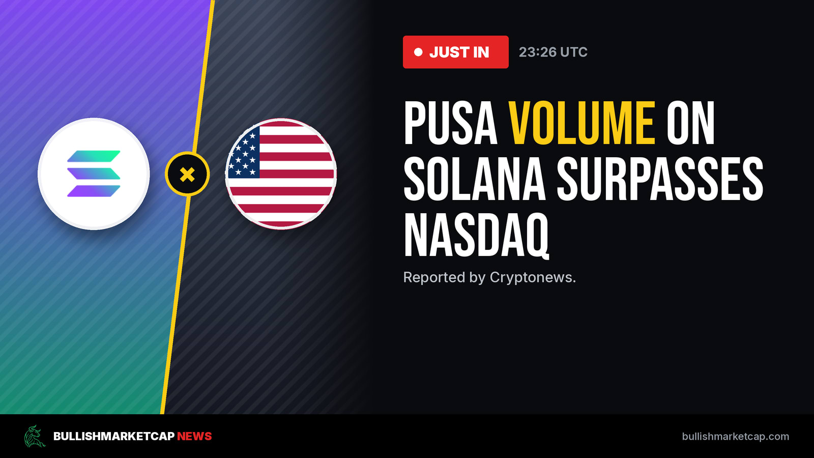 PUSA Volume on Solana Surpasses Nasdaq