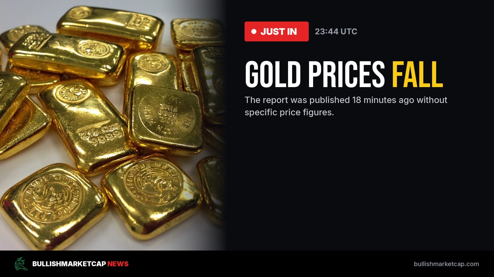 Gold Prices Fall According to The Daily Star