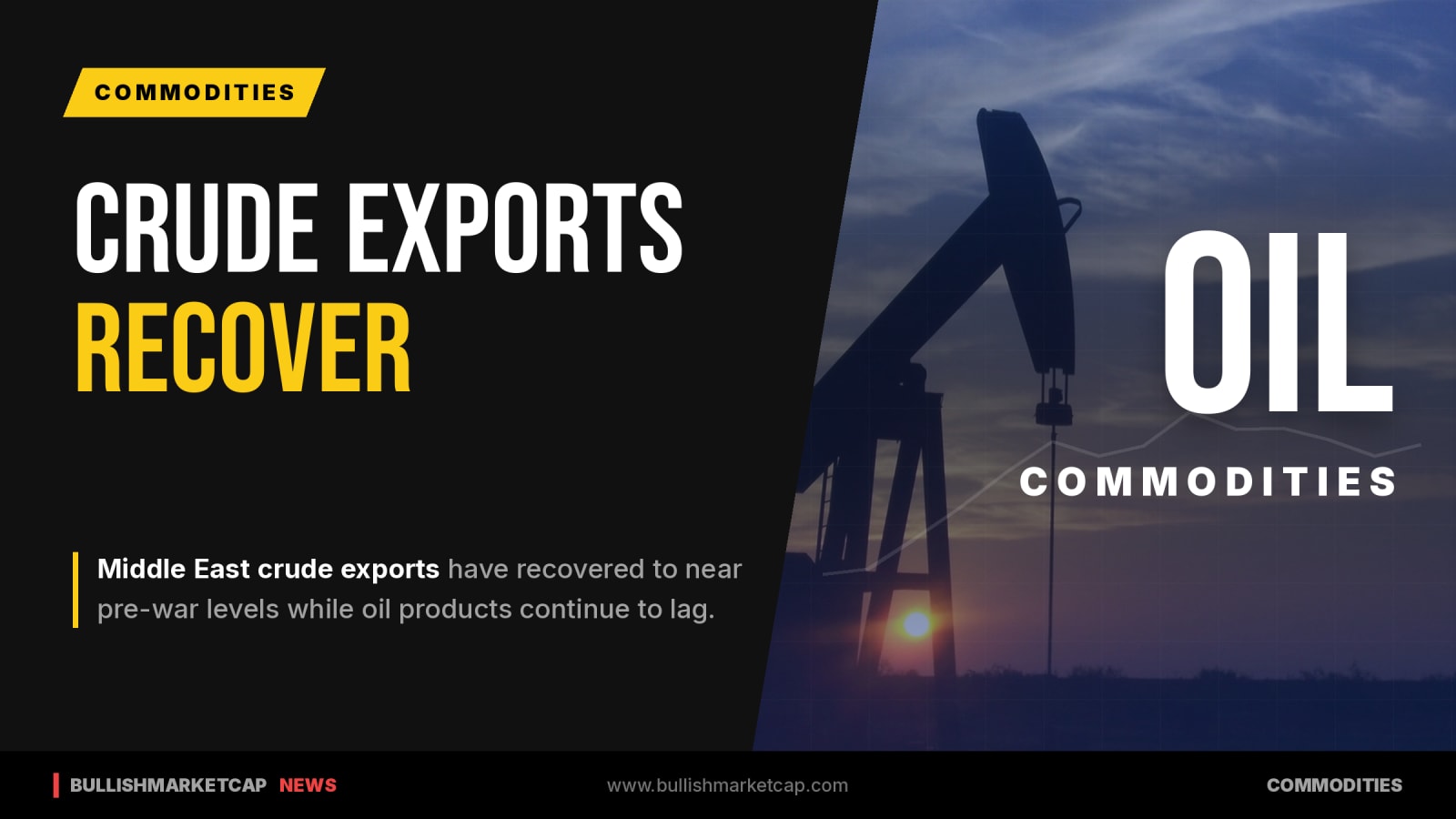 Middle East Crude Exports Recover As Oil Products Lag