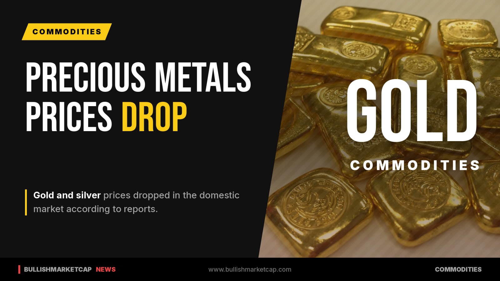 Gold and Silver Prices Drop in Domestic Market