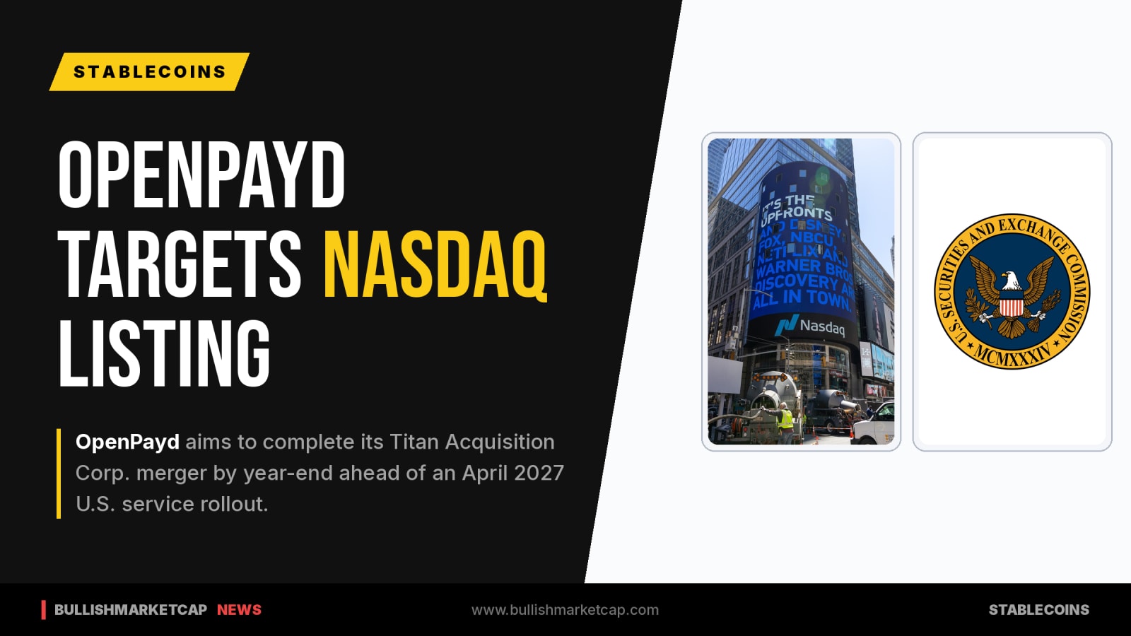 OpenPayd Targets Nasdaq Listing in $1.15B SPAC Deal