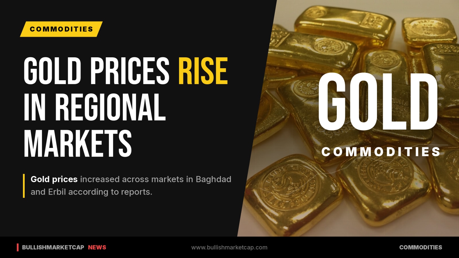 Gold Prices Rise Across Baghdad And Erbil Markets