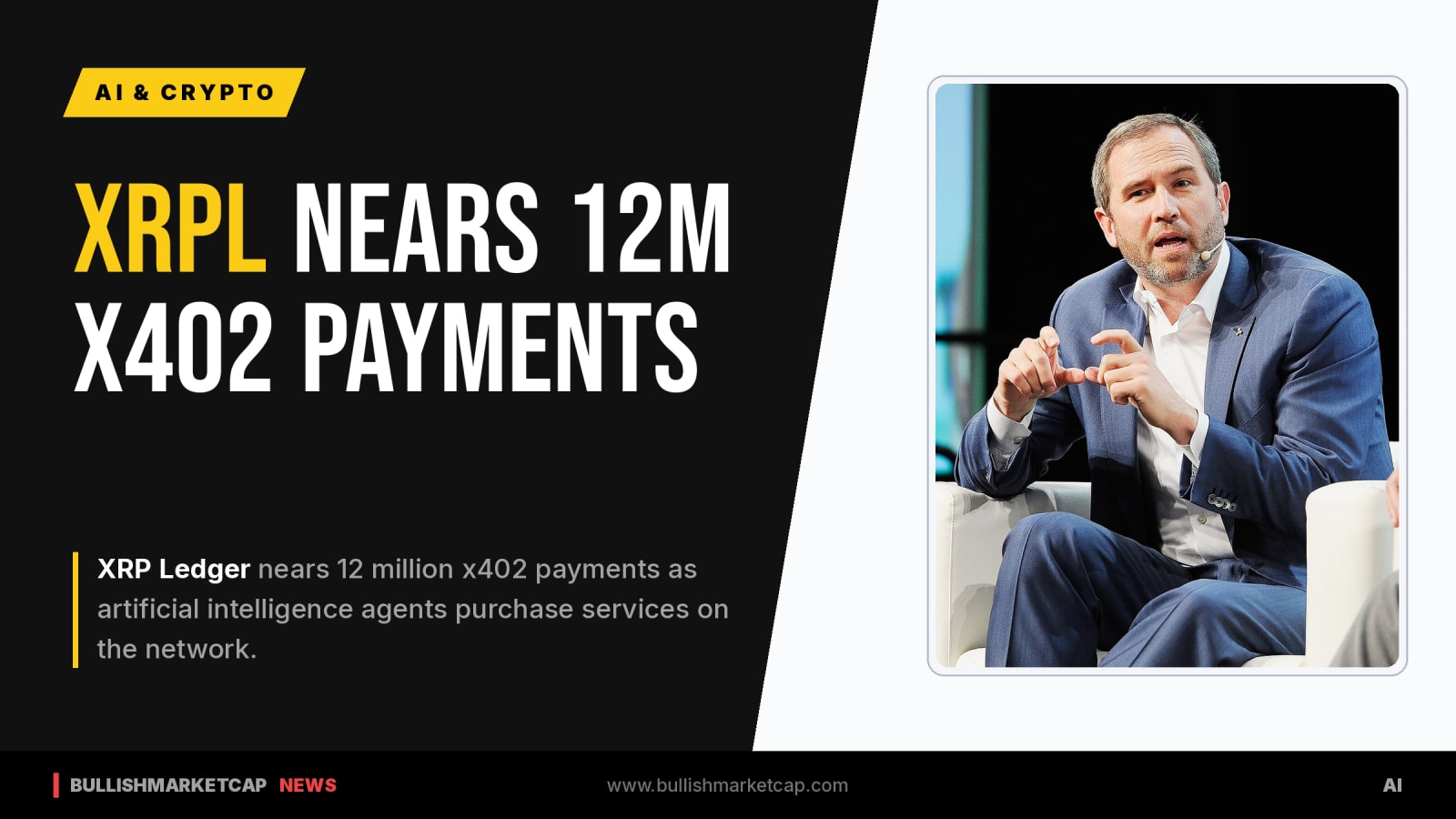 XRP Ledger Nears 12 Million x402 Payments as AI Agents Buy Services